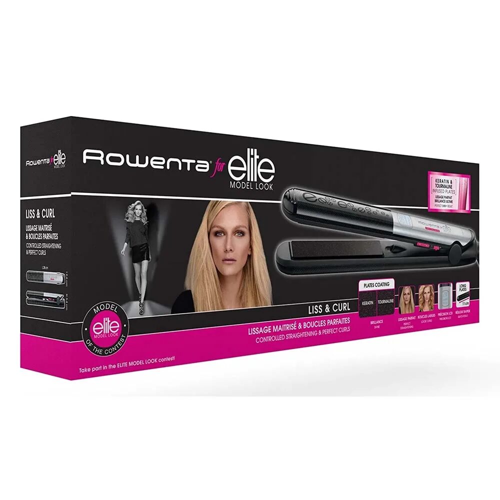 Выпрямитель для волос Rowenta Liss Curl Elite. Утюжок Rowenta Liss Curl Elite model look. Rowenta for Elite model look Extra Liss Keratin Tourmaline. Rowenta Keratin Shine Elite model look круглая плойка. Rowenta liss curl