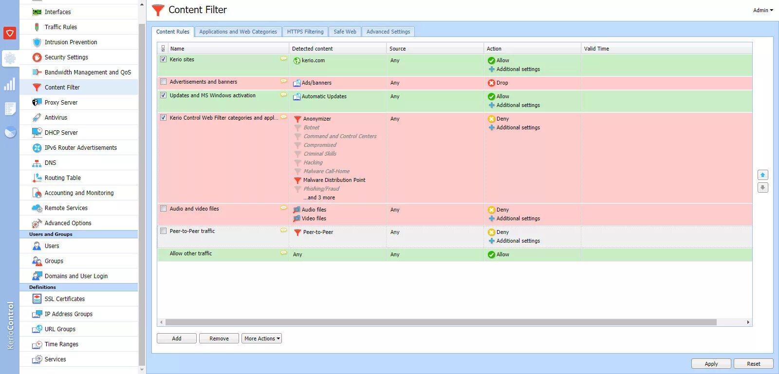 Kerio Control. Kerio Control web Filter настройка. Роутер керио. Kerio Remote Control.