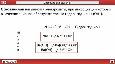 Формула гидроксида иона