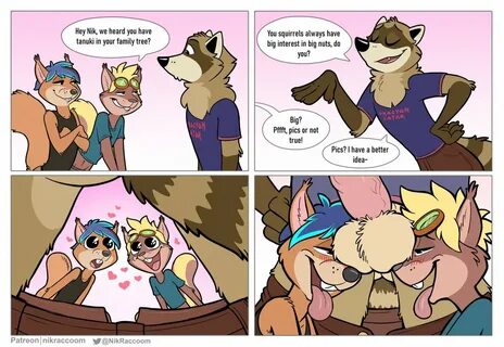 Squirrels and Nuts (NikRaccoon) #Furry #Yiff #Murr #Murry #Furryporn #Furpo...