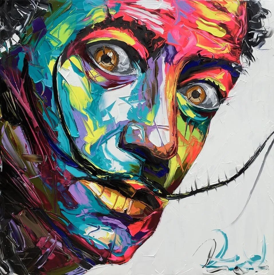 портрет абстракция. творческий портрет человека. портрет в необычном стиле. творческий портрет человека. турецкий художник айкут айдогду.