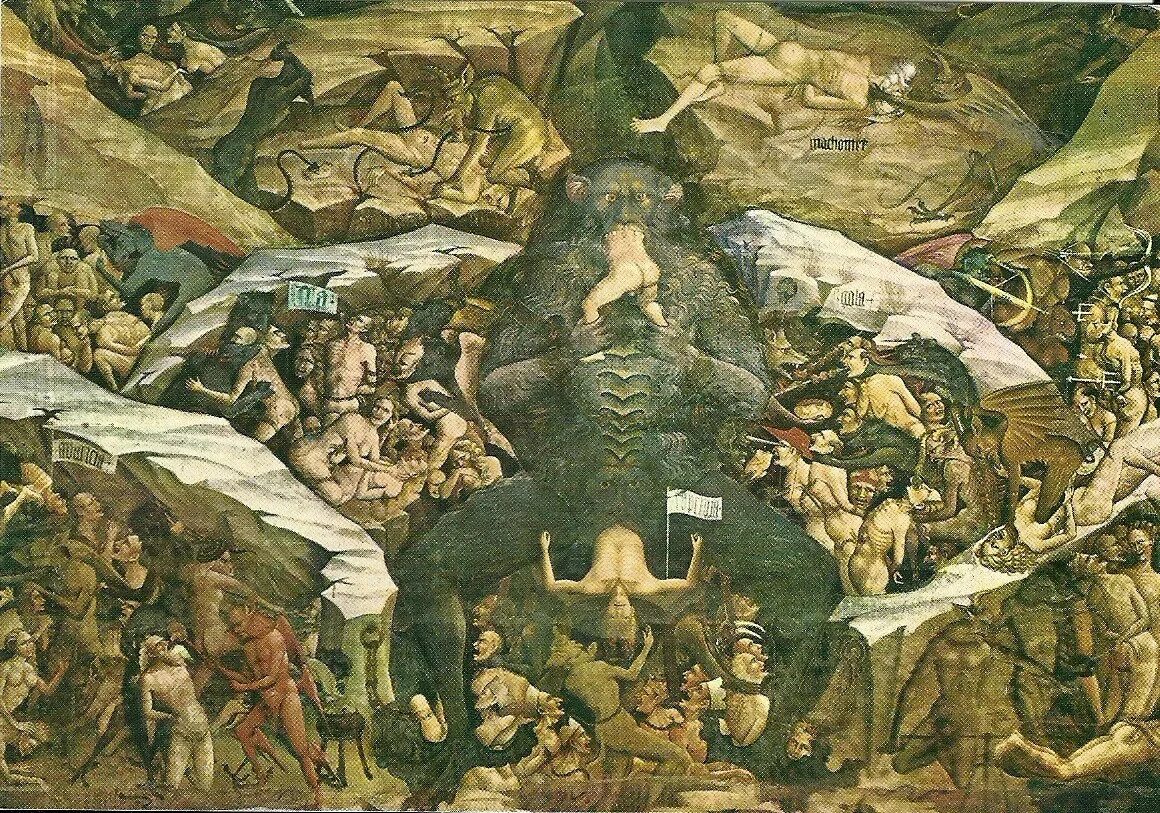 Рай грешников. Боттичелли 9 кругов ада. Ад Данте картина. 9 Кругов ада картина Боттичелли. Сандро Боттичелли ад Данте.