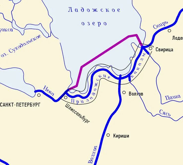 Настенная карта Кировского района Санкт-Петербурга Арт-Атлас