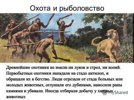 Мы охотились приносили добычу защищали племя