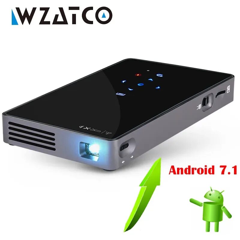 Dlp android. Проектор dlp p8. мини проектор c2 android 7.1. карманный проектор для андроид. проектор wzatco.
