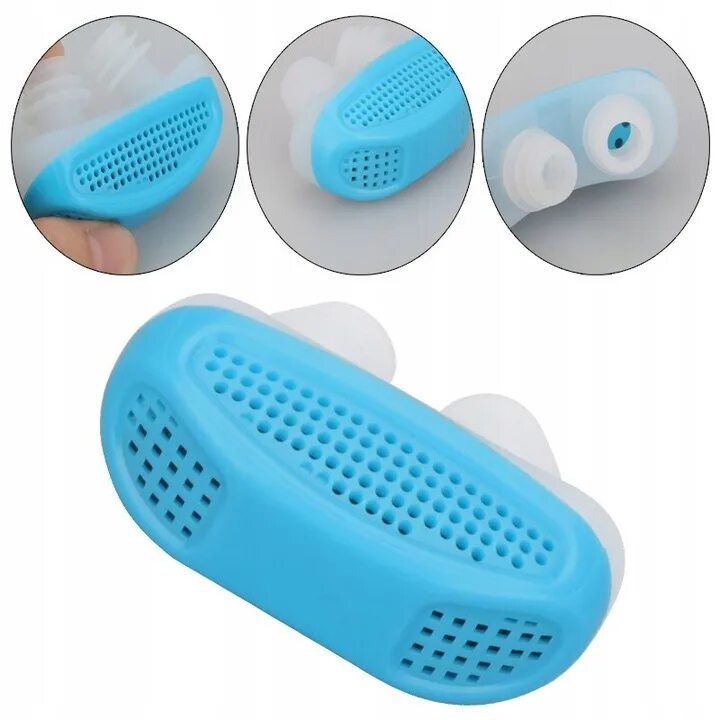 Anti Snoring device. Anti Snoring от храпа. Клипса антихрап, синий. Средство от храпа Anti Snore.