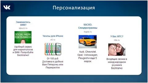 Персонализация рекламы