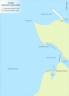 Ейск море карта