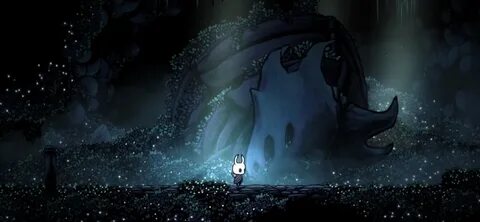 Синий камень на помосте hollow knight