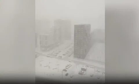 В январе обильный снегопад накрыл москву белым