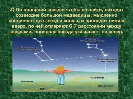 Полярная звезда указывает на юг