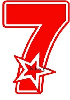 Цифра 7 на окно