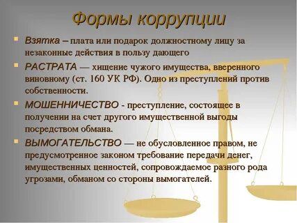 Функции коррупции