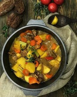 Как потушить говядину с овощами