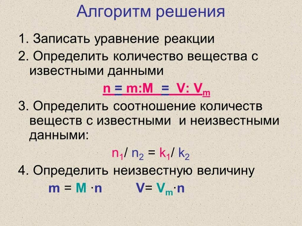 Алгоритм решения задач по уравнению реакции. Алгоритм решения задач по химии. Кол-во вещества. Алгоритм решения задач по уравнению реакции 8 класс химия. Задачи решаемые по уравнениям реакций