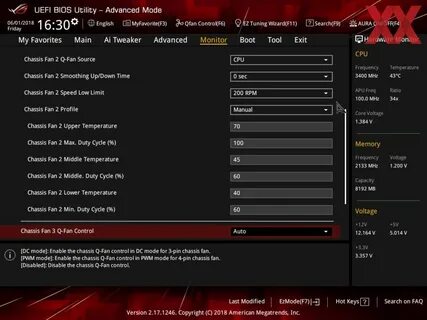 Fan speed low limit