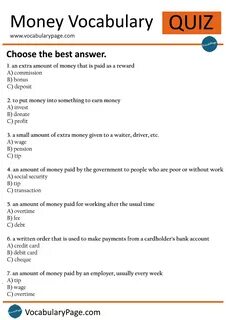 The vocab quiz
