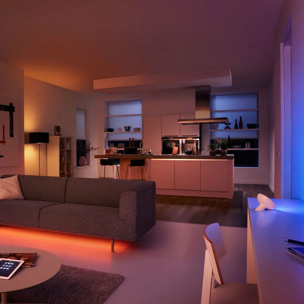 Умный дом филипс. Philips hue умный дом. комната с подсветкой. свет в интерьере квартиры. подсветка в интерьере квартиры.