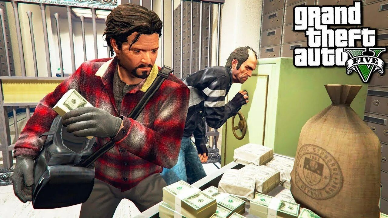 Включи гта ограбление. Франклин ГТА 5 ограбление. GTA 5 ограбление банка.