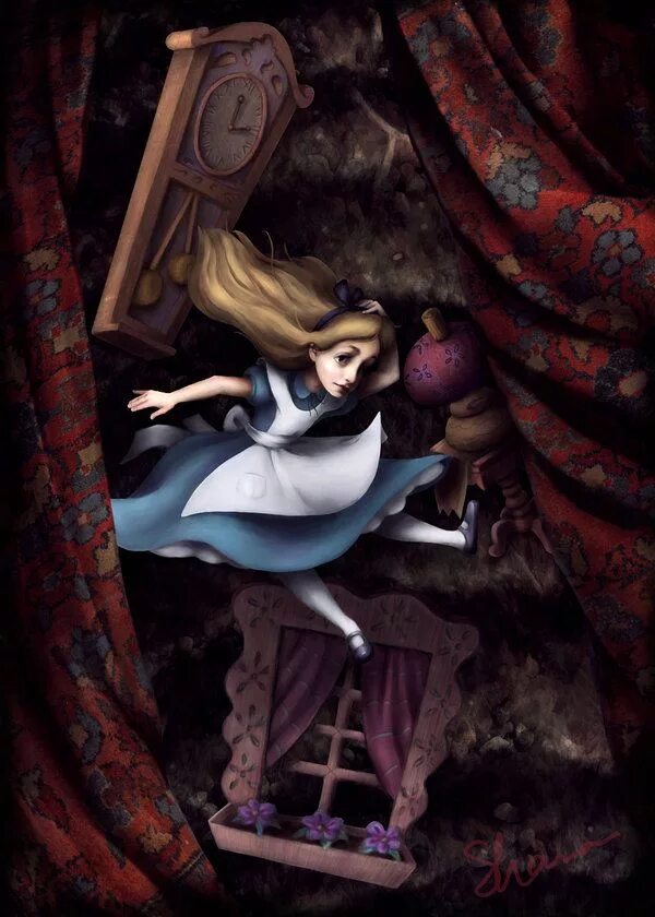 Alice and hole Rabbit. Down the Rabbit hole Alice. Алиса в стране чудес иллюстрации. Алиса в стране чудес арт. Rabbit hole pure pure animation