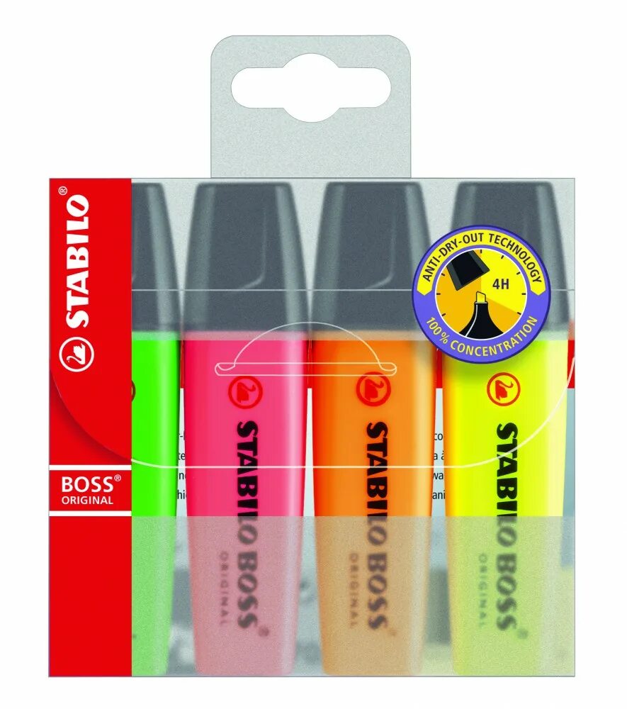 оригинальные 4 цвета. креативный фон. разноцветные краски. ручка шариковая автомат. оригинальные 4 цвета.