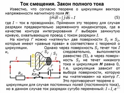 Ток смещения это