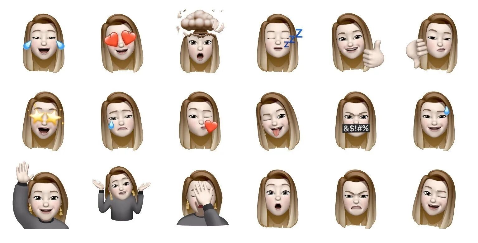 Мемодзи IOS 13. Стикеры Memoji iphone. Стикер "эмоции". Эмодзи пол