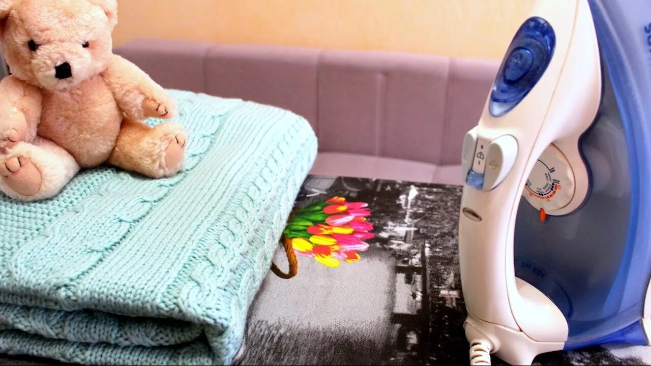 Как отпарить вязаную деталь изделия