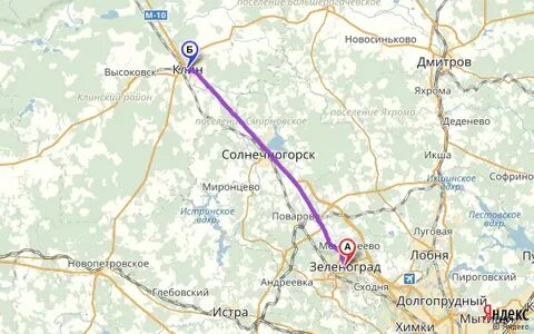 Высоковск карта