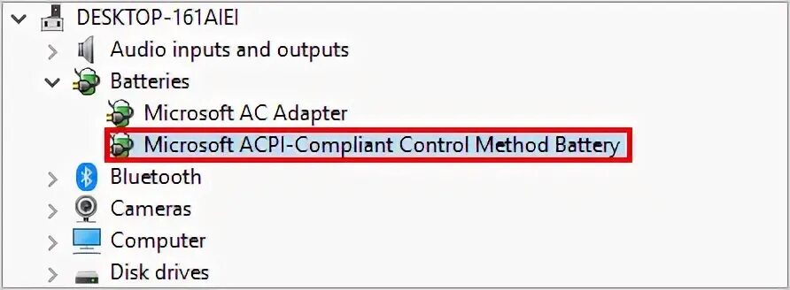 Батарея acpi