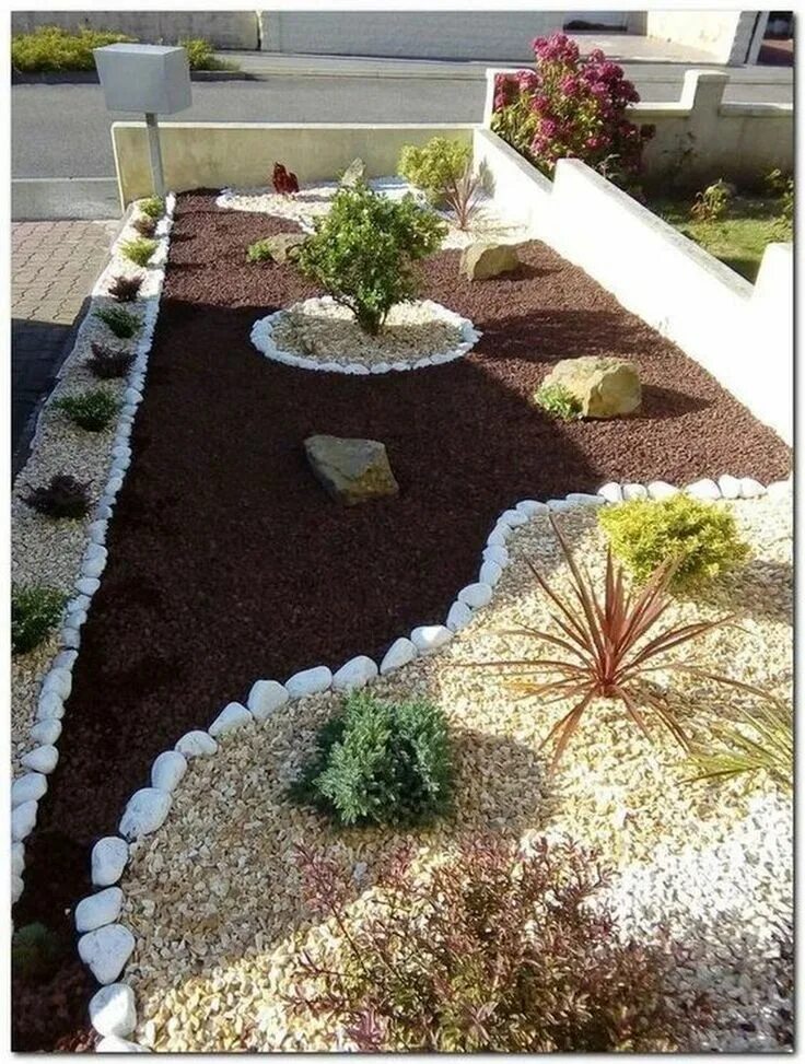 Dry Garden Design - talentneeds.com - Dry riverbed landscaping, Landscaping with
