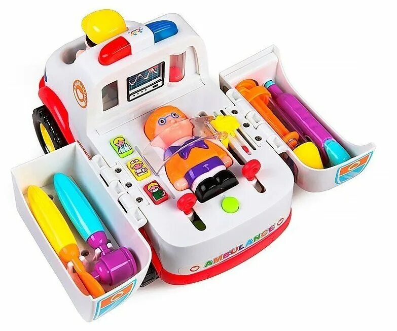 Есть игрушка б. Машинка Play Smart добрый доктор. Игровой набор доктора в машинке. Набор скорой помощи детский.