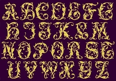 Шрифты кириллица с вензелями
