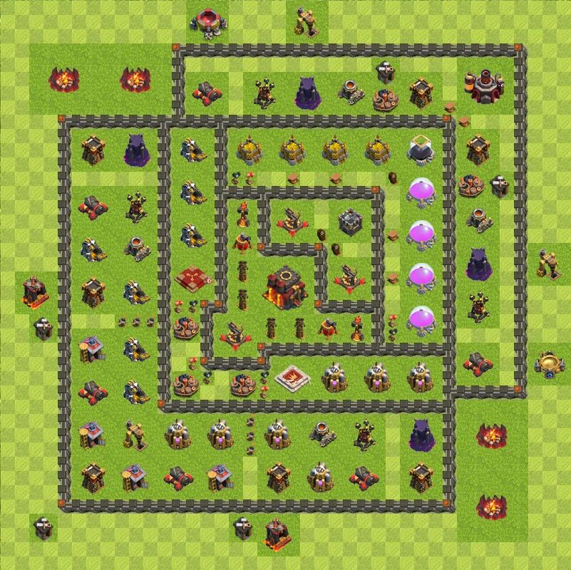 13 тх clash of clans. ТХ 13 расстановка. Планировка ТХ 13 клеш оф кланс. Клэш оф кланс 10 ТХ расстановка. Планировки ратуша 13.