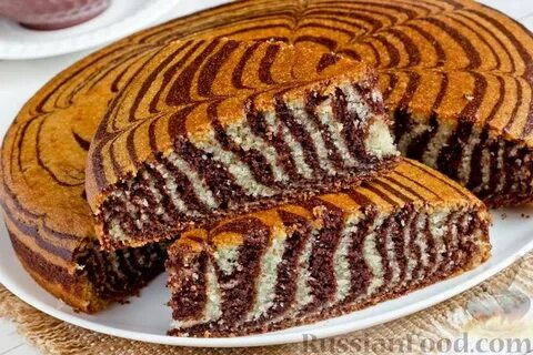Пирог зебра рецепт классический с молоком