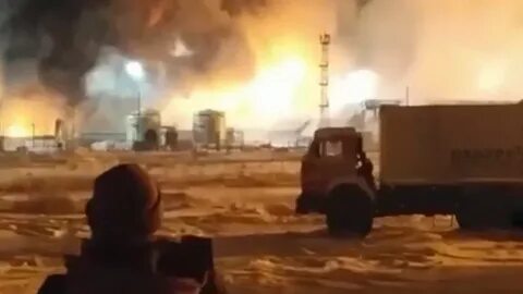 Пожар газовое месторождение
