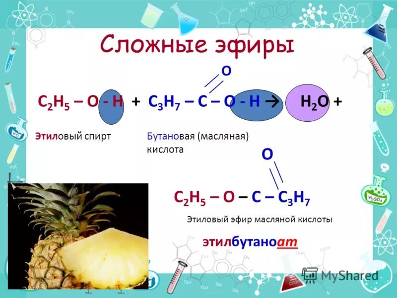 Бутановая кислота какая кислота. Этиловый эфир масляной кислоты. Сложные эфиры этиловый эфир. Получение этилового эфира масляной кислоты.