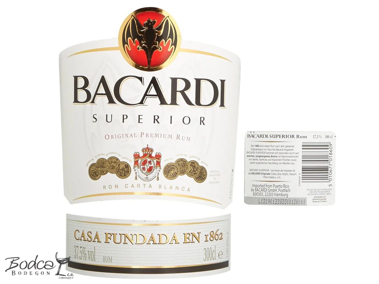 Бакарди минус. Bacardi Superior carta Blanca. Ром бакарди этикетка. Bacardi Blanco этикетка. Бакарди этикетка carta negra.