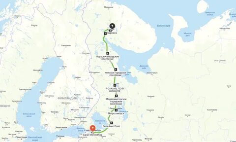 Кемь мурманск расстояние