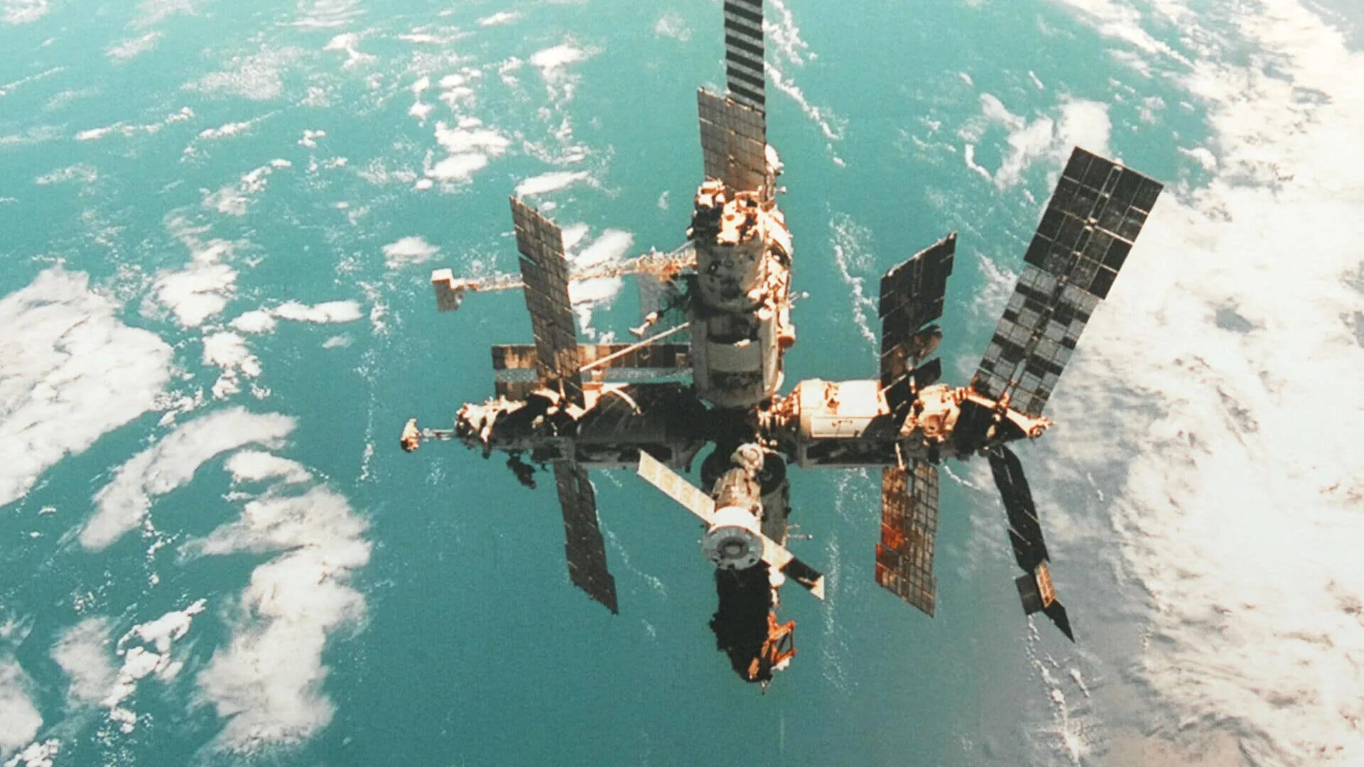 Mir space station dining table