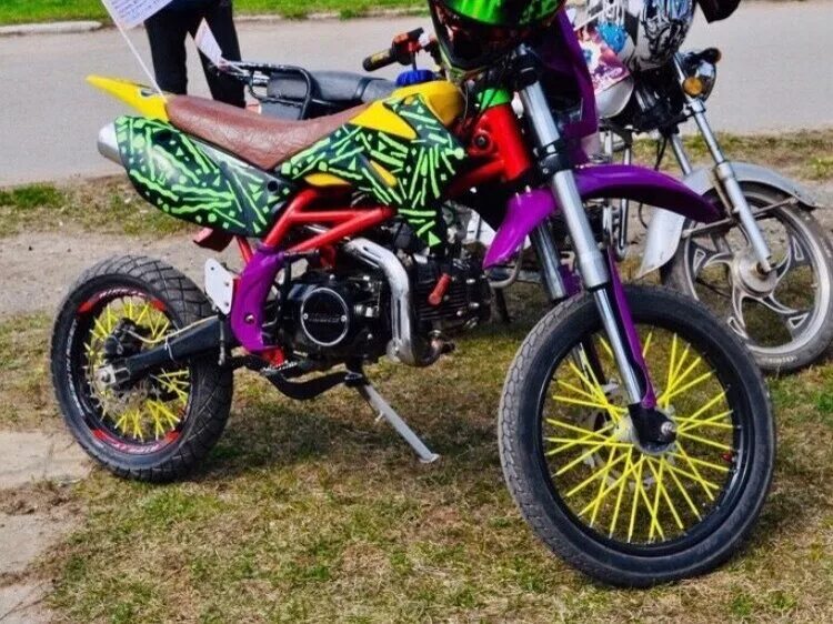 Питбайк супермото 125. Питбайк ттр 125. Bse 125 мотард. Тюнинг питбайка 125. Кайо 125.