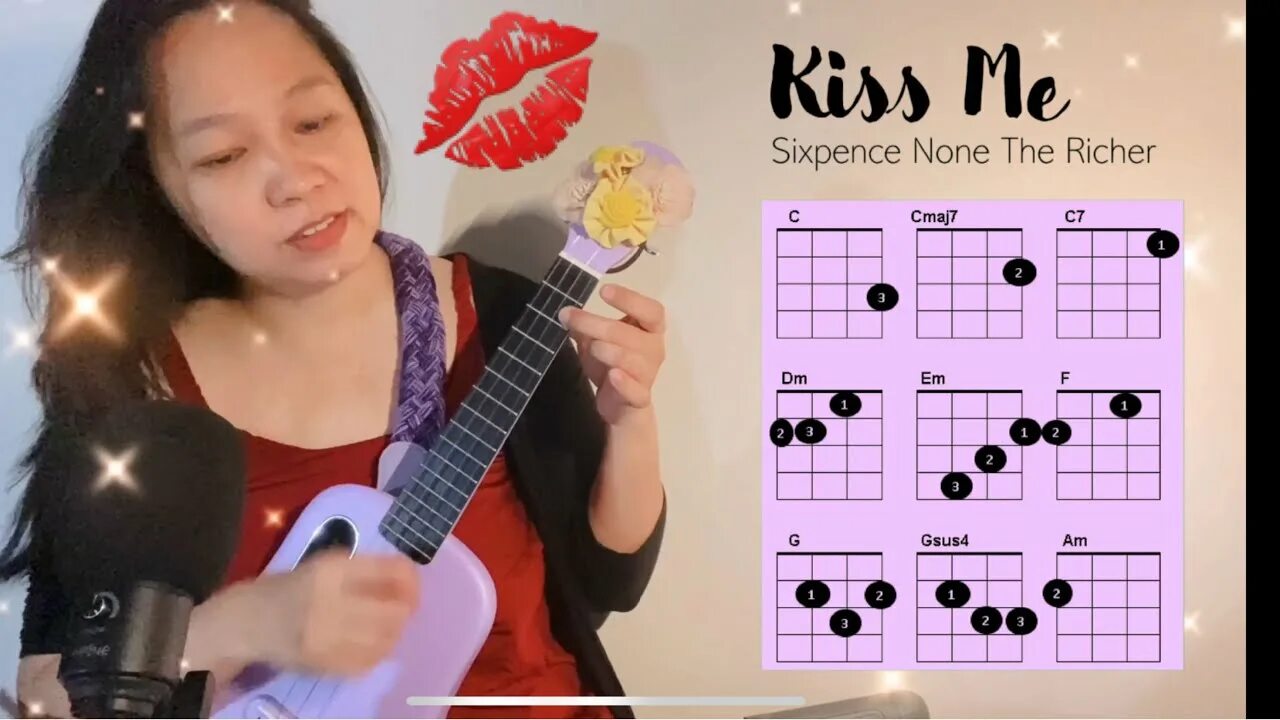 Kiss me sixpence. Kiss Sixpence none the Richer укулеле. Аккорды укулеле. Kiss me на укулеле. Kiss me аккорды укулеле Sixpence none the Richer.