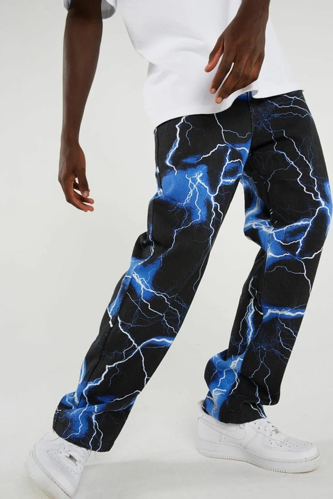 Мужские джинсы с молниями. Jaded London Lightning Jeans. Джинсы с принтом молнии. Молния на джинсах. Разрисованные джинсы молния.