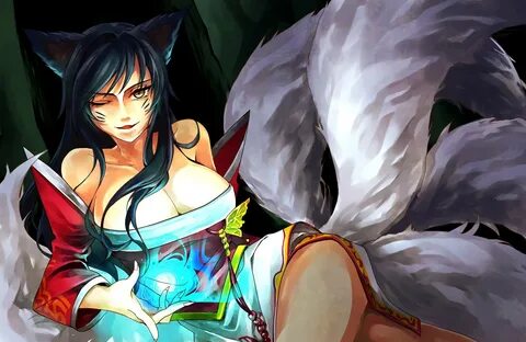 Ahri by チ ッ タ League of Legends Artwork Wallpaper lol Fan Art.