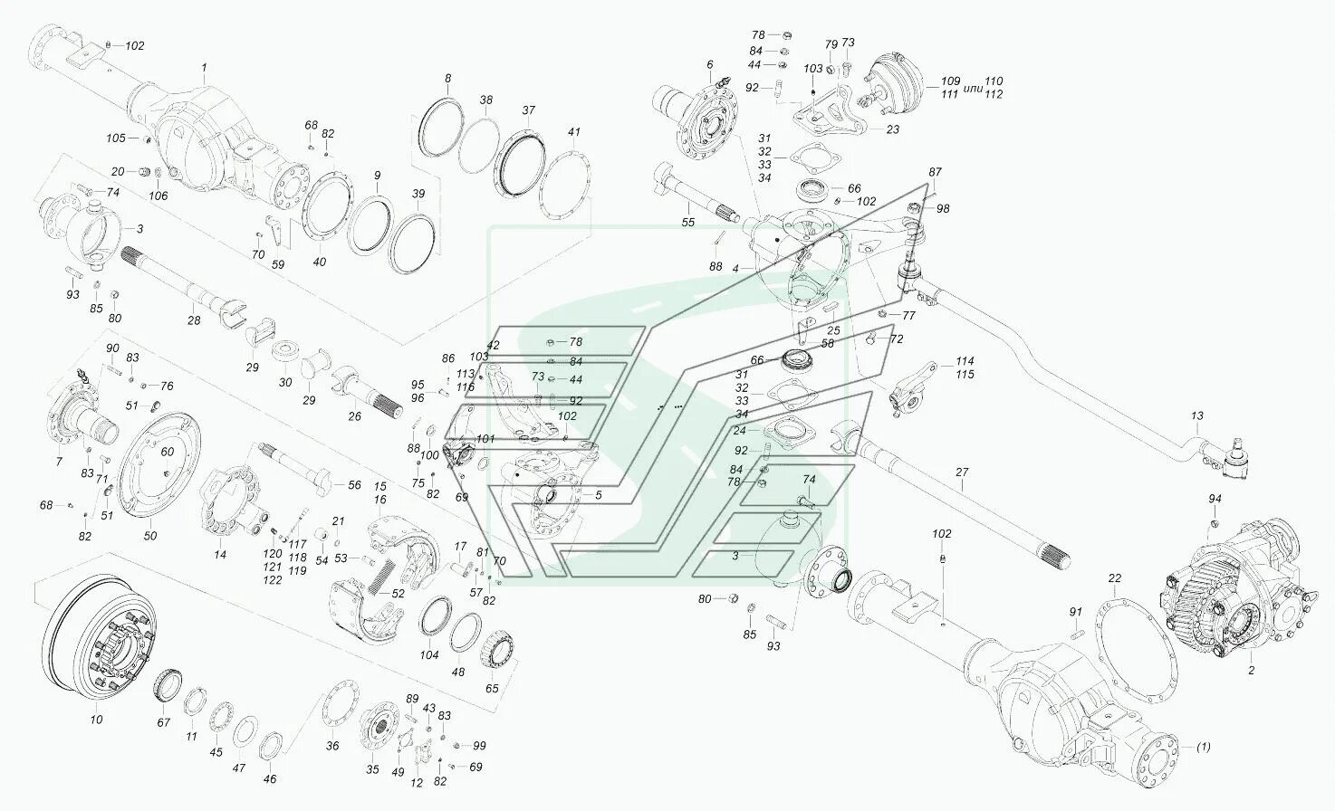 Мост камаз 43118. Мост камаз 43118