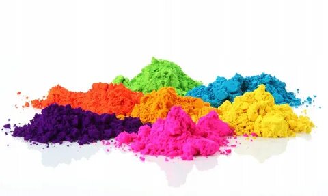 Colour run paint powder