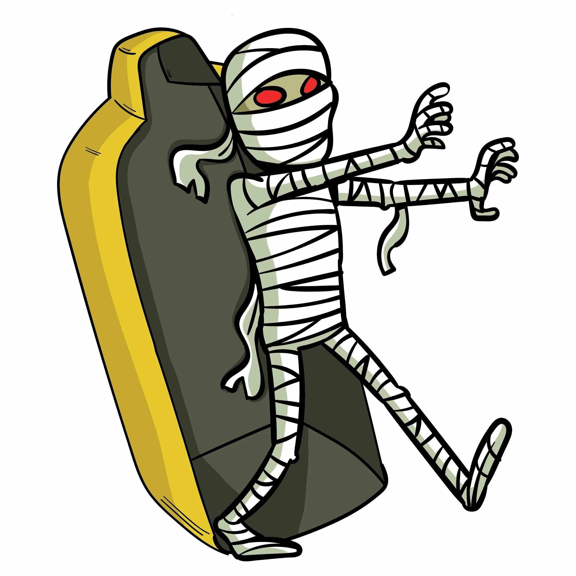 Mummy chair. Мумии мультяшные.