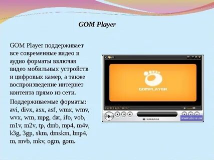 Плеер поддерживающий