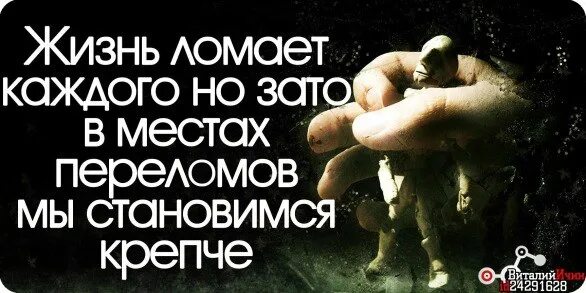 Нас не сломать. Жизнь ломает. Жизнь сломает каждого. Жизнь ломает каждого.