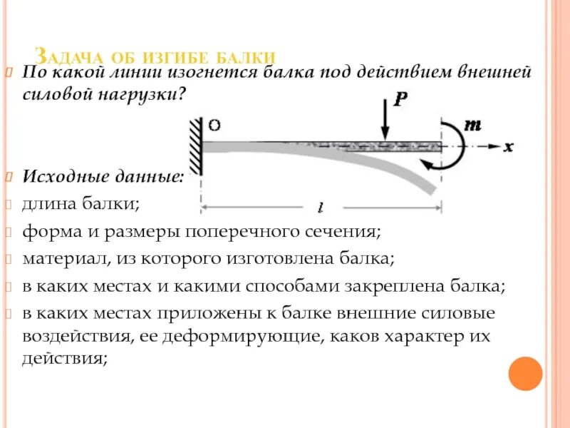 Изгиб балки. Поперечный изгиб балки. Кривизна балки при изгибе. Задачи на изгиб балки. Изгиб балки задачи